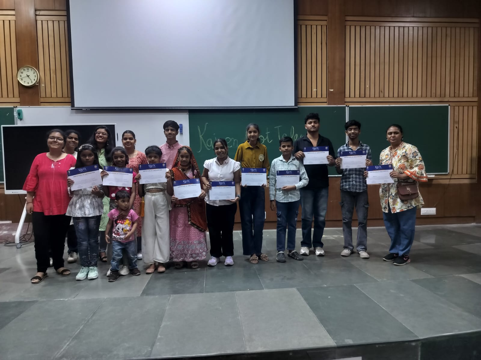 Children from Sarv Samaj Foundation proudly participated in Kaizen '26 Talent Show held at IIT Delhi.